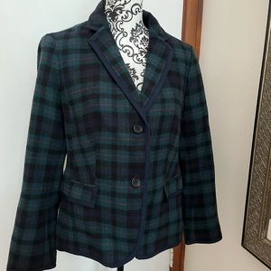 Talbots Tartan Plaid Blazer 10 Petite